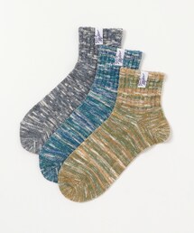 MILLER | Miller ソックス 綿スラブ アンクル 3P