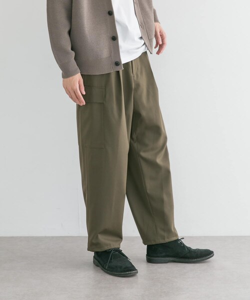 WASHABLEウールカーゴパンツ