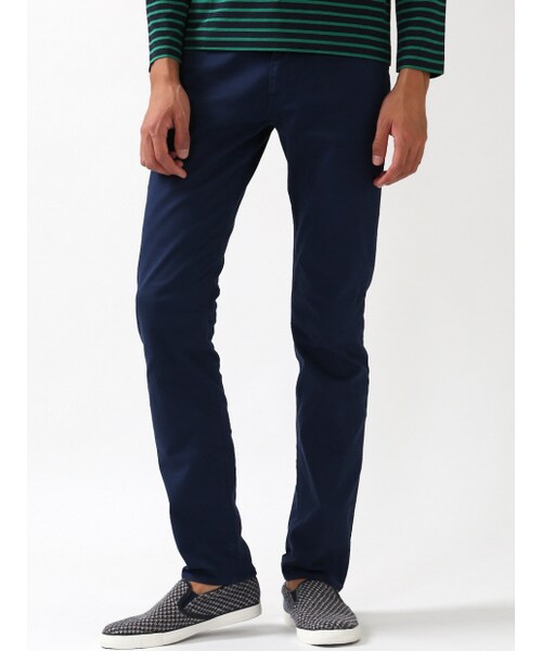 ABAHOUSE（アバハウス）の「コンパクトチノストレッチカラー5Pパンツ【Men'sJOKER2014年12月号P.70掲載】（パンツ・メンズ・ブラック/ブルー・1/2/3/4）」の3枚目の写真