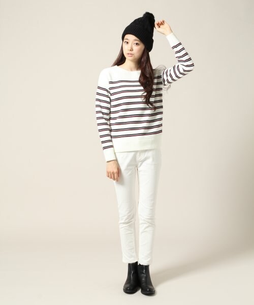 LOWRYS FARM（ローリーズファーム）の「コーデュロイスキニーパンツ（パンツ・レディース・オフ/ブラック/グレー・Ｍ/Ｌ）」の6枚目の写真