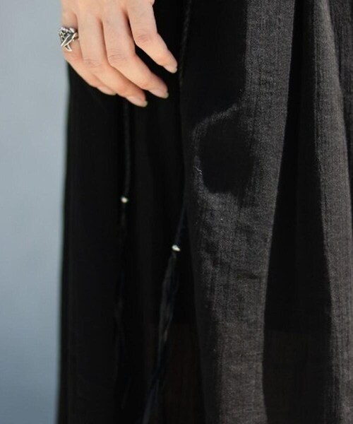 KMRii（ケムリ）の「【別注】KMRii/ケムリ/Lace up Long Skirt/RFL（スカート・BLACK・F）」の9枚目の写真