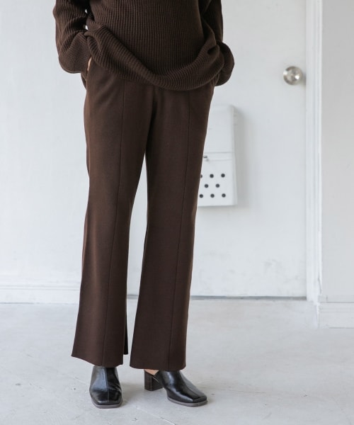LEPSIM（レプシィム）の「12ゲージケアニットパンツ（パンツ・ブラック/グレージュ/ブラウン/マスタード・M/L）」の3枚目の写真