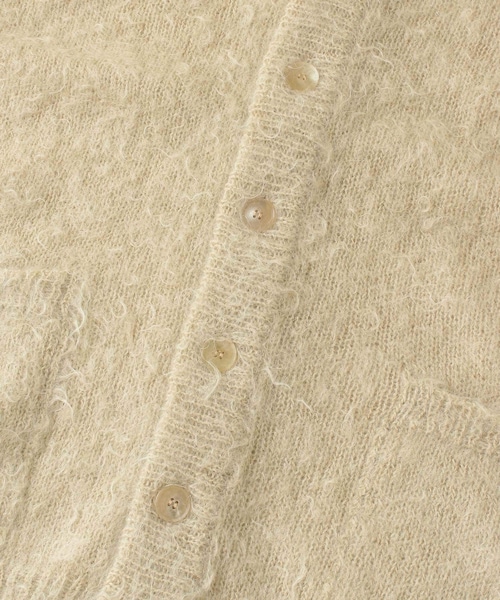 AURALEE（オーラリー）の「AURALEE BRUSHED SUPERKIDMOHAIR CARDIGAN（その他・レディース・LIGHTBEIGE/TURQUOISE・1）」の8枚目の写真