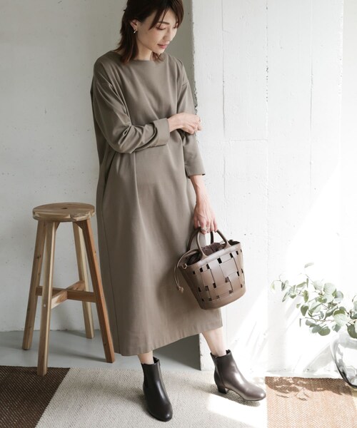 URBAN RESEARCH DOORS（アーバンリサーチドアーズ）の「コットンポンチコクーンワンピース（その他・レディース・MOCHA/BORDEAUX/NAVY・one）」の20枚目の写真