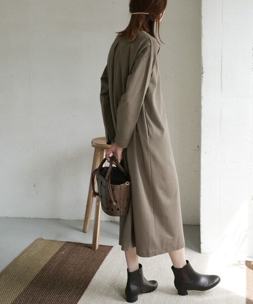 URBAN RESEARCH DOORS（アーバンリサーチドアーズ）の「コットンポンチコクーンワンピース（その他・レディース・MOCHA/BORDEAUX/NAVY・one）」の14枚目の写真