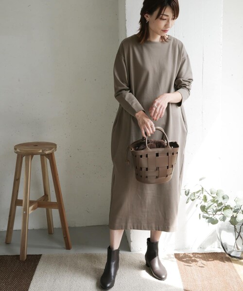 URBAN RESEARCH DOORS（アーバンリサーチドアーズ）の「コットンポンチコクーンワンピース（その他・レディース・MOCHA/BORDEAUX/NAVY・one）」の19枚目の写真