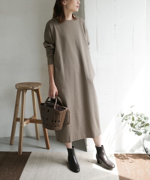 URBAN RESEARCH DOORS（アーバンリサーチドアーズ）の「コットンポンチコクーンワンピース（その他・レディース・MOCHA/BORDEAUX/NAVY・one）」の16枚目の写真