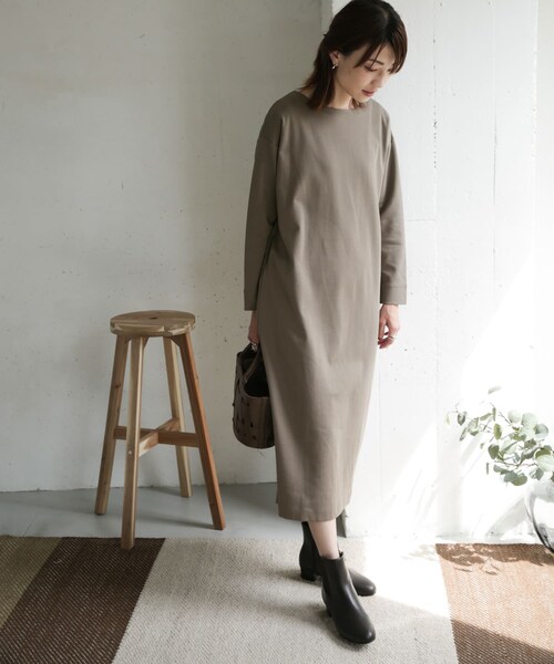 URBAN RESEARCH DOORS（アーバンリサーチドアーズ）の「コットンポンチコクーンワンピース（その他・レディース・MOCHA/BORDEAUX/NAVY・one）」の21枚目の写真