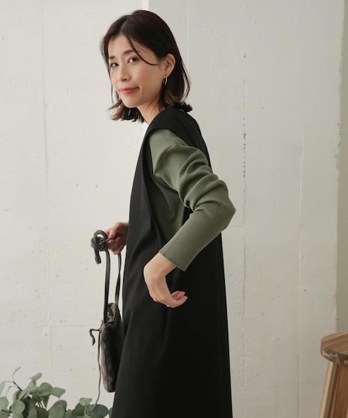 URBAN RESEARCH DOORS（アーバンリサーチドアーズ）の「テレコルーズ長袖カットソー（その他・レディース・GREEN/IVORY/GREGE・one）」の9枚目の写真