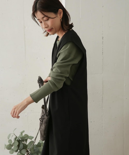 URBAN RESEARCH DOORS（アーバンリサーチドアーズ）の「テレコルーズ長袖カットソー（その他・レディース・GREEN/IVORY/GREGE・one）」の8枚目の写真