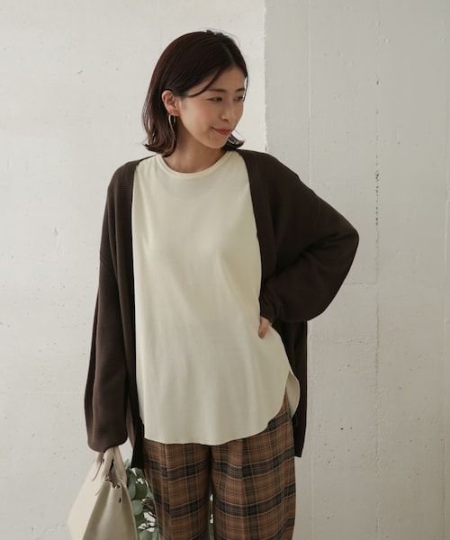 URBAN RESEARCH DOORS（アーバンリサーチドアーズ）の「テレコルーズ長袖カットソー（その他・レディース・GREEN/IVORY/GREGE・one）」の13枚目の写真