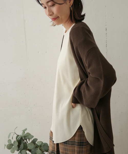 URBAN RESEARCH DOORS（アーバンリサーチドアーズ）の「テレコルーズ長袖カットソー（その他・レディース・GREEN/IVORY/GREGE・one）」の12枚目の写真