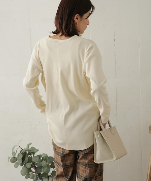 URBAN RESEARCH DOORS（アーバンリサーチドアーズ）の「テレコルーズ長袖カットソー（その他・レディース・GREEN/IVORY/GREGE・one）」の19枚目の写真