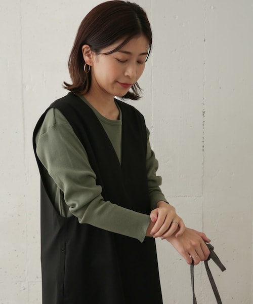 URBAN RESEARCH DOORS（アーバンリサーチドアーズ）の「テレコルーズ長袖カットソー（その他・レディース・GREEN/IVORY/GREGE・one）」の7枚目の写真