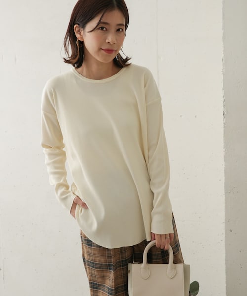 URBAN RESEARCH DOORS（アーバンリサーチドアーズ）の「テレコルーズ長袖カットソー（その他・レディース・GREEN/IVORY/GREGE・one）」の17枚目の写真