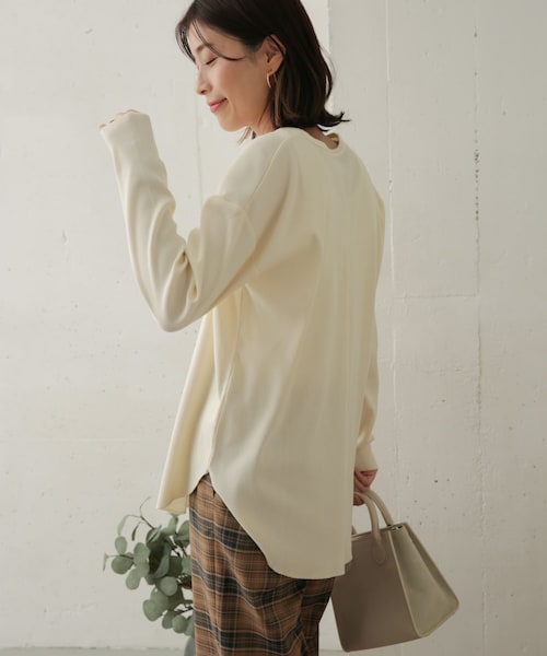 URBAN RESEARCH DOORS（アーバンリサーチドアーズ）の「テレコルーズ長袖カットソー（その他・レディース・GREEN/IVORY/GREGE・one）」の16枚目の写真