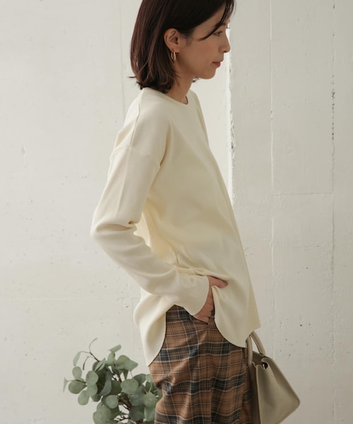 URBAN RESEARCH DOORS（アーバンリサーチドアーズ）の「テレコルーズ長袖カットソー（その他・レディース・GREEN/IVORY/GREGE・one）」の18枚目の写真