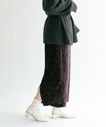 KBF | クリンクルベロアタイトスカート(その他)