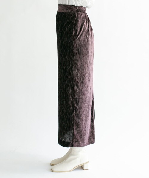 KBF（ケイビーエフ）の「クリンクルベロアタイトスカート（その他・レディース・D.BROWN/PINK BEIGE/BLACK・one）」の19枚目の写真