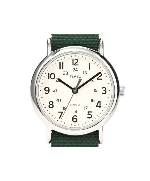 TIMEX（タイメックス）の「TIMEX Weekender 38MM/タイメックス ウィークエンダー（腕時計・メンズ・ブラック A/グリーン・フリー）」の3枚目の写真
