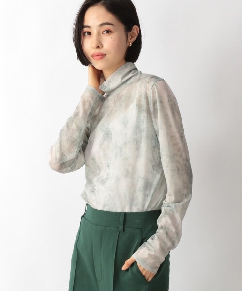 LOWRYS FARM（ローリーズファーム）の「ガラシアータートルＬＳ（トップス・ゼブラ/マーブル・F）」の2枚目の写真