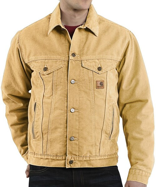 carhartt jean jacket sherpa lined
