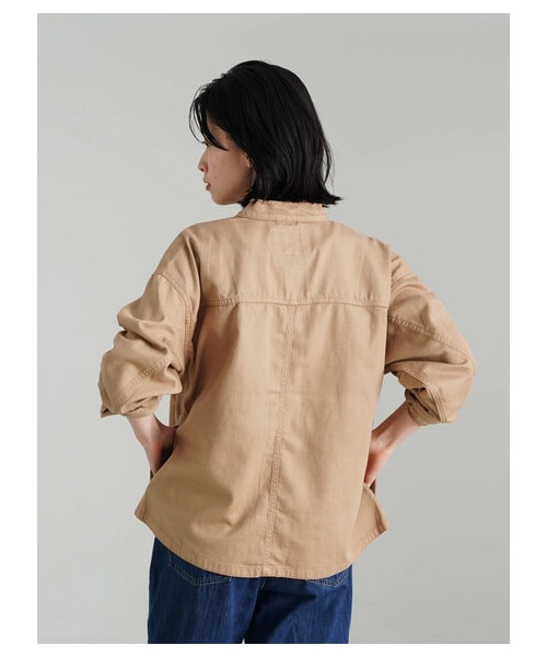 AMERICAN HOLIC(アメリカンホリック)の「CPOスタンドブルゾン(ジャケット/アウター・ベージュ/カーキ・M/L)」の7枚目の写真