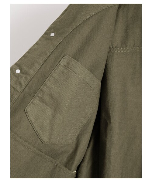 AMERICAN HOLIC(アメリカンホリック)の「CPOスタンドブルゾン(ジャケット/アウター・ベージュ/カーキ・M/L)」の15枚目の写真