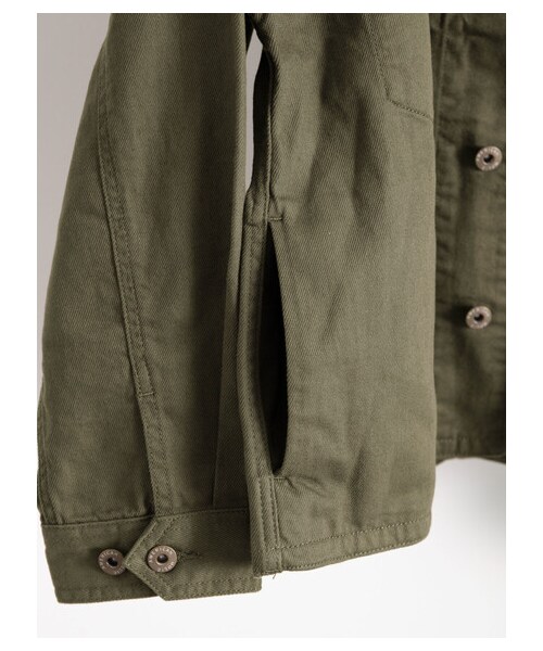 AMERICAN HOLIC(アメリカンホリック)の「CPOスタンドブルゾン(ジャケット/アウター・ベージュ/カーキ・M/L)」の13枚目の写真