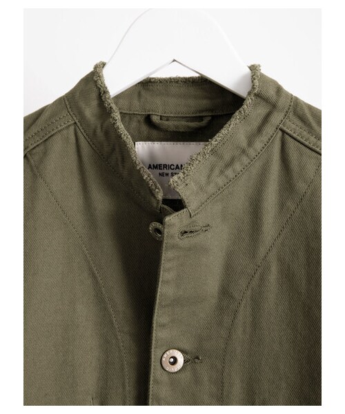 AMERICAN HOLIC(アメリカンホリック)の「CPOスタンドブルゾン(ジャケット/アウター・ベージュ/カーキ・M/L)」の10枚目の写真
