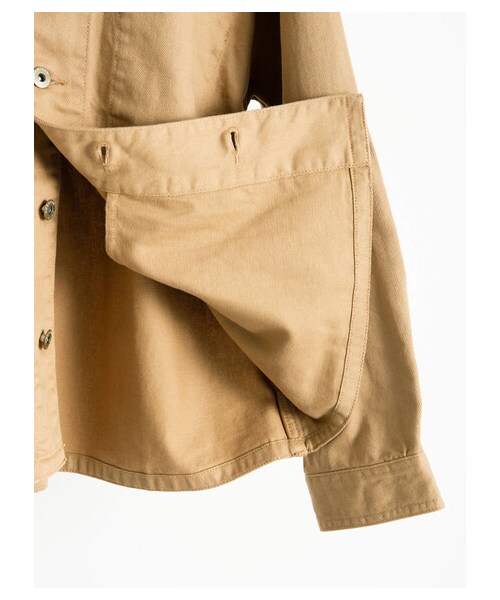 AMERICAN HOLIC(アメリカンホリック)の「CPOスタンドブルゾン(ジャケット/アウター・ベージュ/カーキ・M/L)」の17枚目の写真