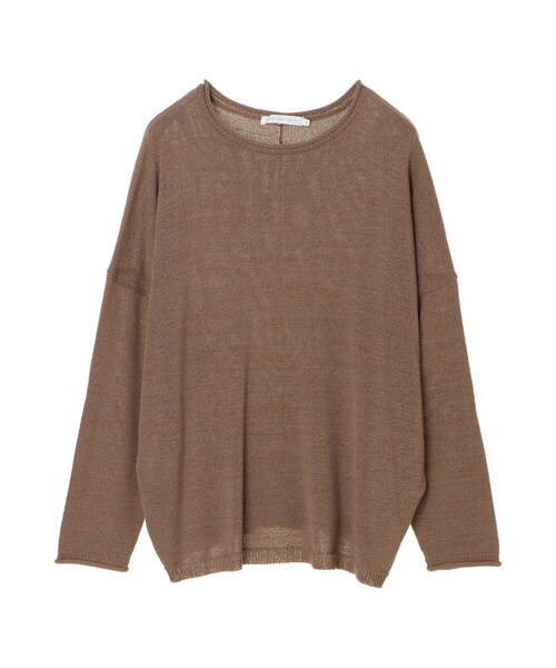 AMERICAN HOLIC(アメリカンホリック)の「カールネックテープヤーンニットプルオーバー(トップス・ブラック/モカ・M/L)」の9枚目の写真