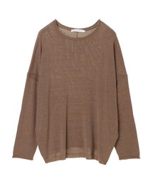 AMERICAN HOLIC | カールネックテープヤーンニットプルオーバー(トップス)