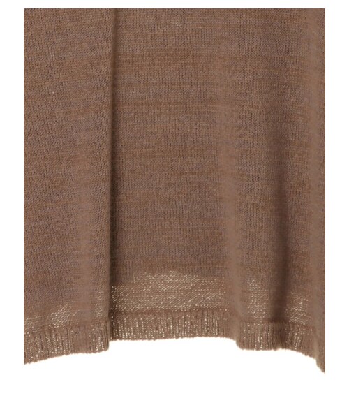 AMERICAN HOLIC(アメリカンホリック)の「カールネックテープヤーンニットプルオーバー(トップス・ブラック/モカ・M/L)」の5枚目の写真