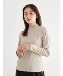 earth music&ecology | ハイネックメローリブ長袖プルオーバー(トップス)