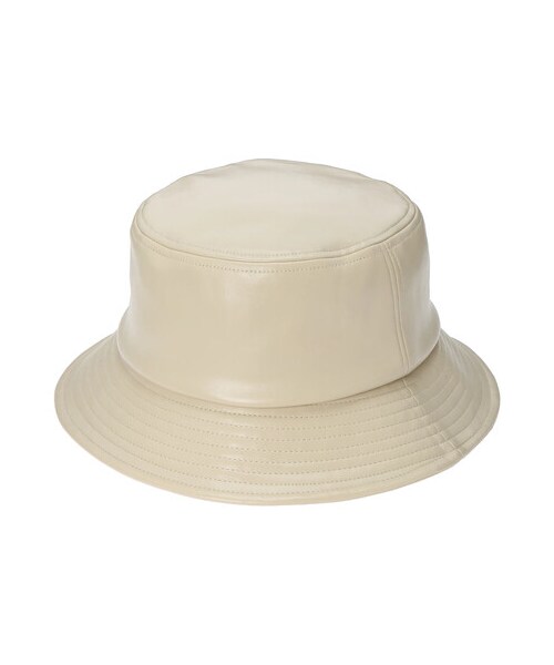 earth music&ecology(アースミュージックアンドエコロジー)の「フェイクレザーバケットハット(帽子・ブラック/ベージュ/エクリュ・F)」の17枚目の写真