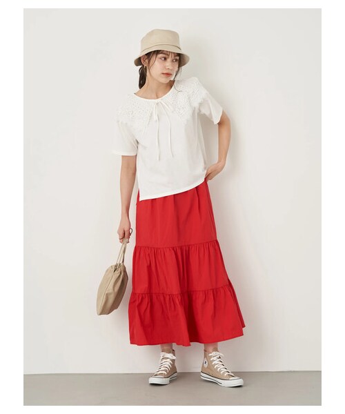 earth music&ecology(アースミュージックアンドエコロジー)の「フェイクレザーバケットハット(帽子・ブラック/ベージュ/エクリュ・F)」の4枚目の写真