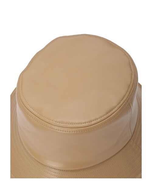 earth music&ecology(アースミュージックアンドエコロジー)の「フェイクレザーバケットハット(帽子・ブラック/ベージュ/エクリュ・F)」の12枚目の写真
