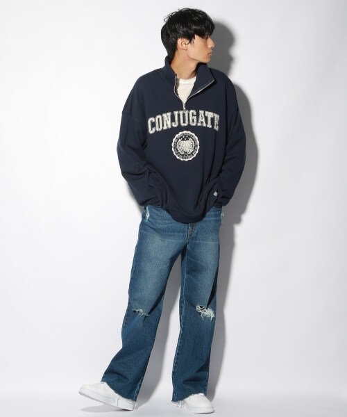 PAGEBOY（ページボーイ）の「【PAGEBOYLIM】カレッジジップスウェット（トップス・レディース・グレー/ネイビー・M/L）」の16枚目の写真