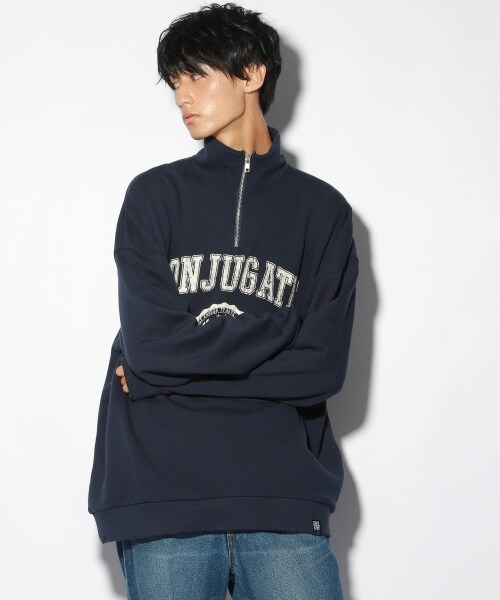 PAGEBOY（ページボーイ）の「【PAGEBOYLIM】カレッジジップスウェット（トップス・レディース・グレー/ネイビー・M/L）」の15枚目の写真