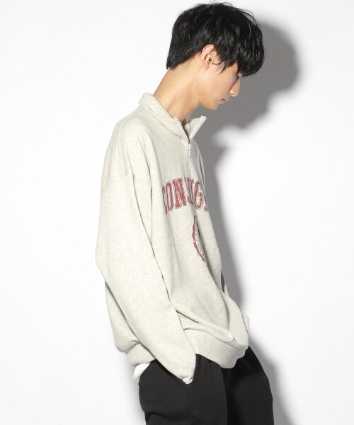 PAGEBOY（ページボーイ）の「【PAGEBOYLIM】カレッジジップスウェット（トップス・レディース・グレー/ネイビー・M/L）」の12枚目の写真