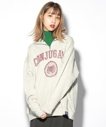 PAGEBOY | 【PAGEBOYLIM】カレッジジップスウェット(トップス)