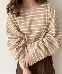 chocomee | ゆるボーダーロンT(Tシャツ/カットソー)