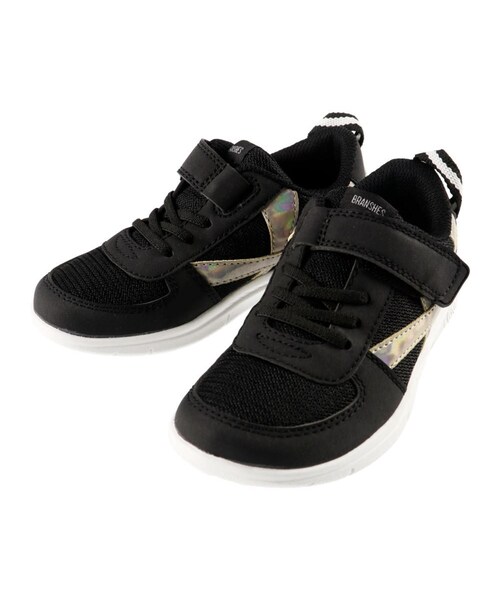 BRANSHES(ブランシェス)の「IFME/イフミーコラボスニーカー(スニーカー・キッズ・オフホワイト/パープル/ブラック・14cm~21cm)」の2枚目の写真