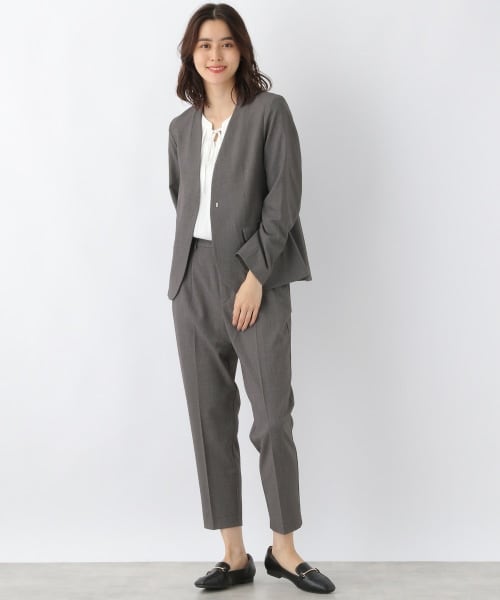 LEPSIM（レプシィム）の「洗えるきれいジャケット[2021秋冬]（ジャケット/アウター・ブラック/モクグレー/グレージュ/モカ・S/M/L/LL(WEB限定)）」の6枚目の写真