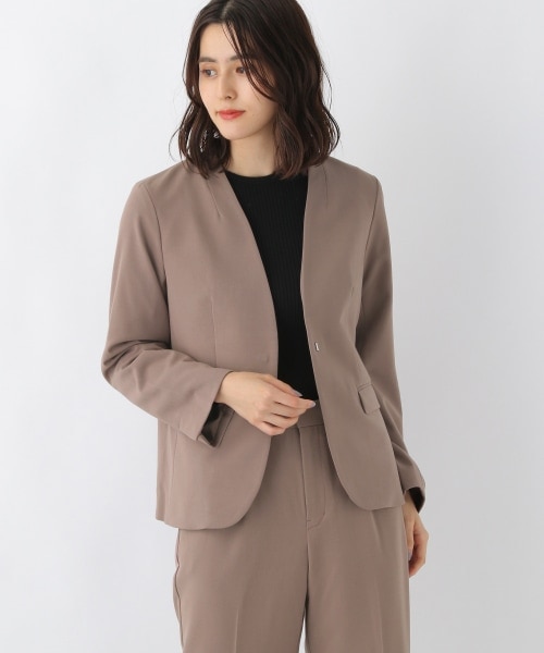 LEPSIM（レプシィム）の「洗えるきれいジャケット[2021秋冬]（ジャケット/アウター・ブラック/モクグレー/グレージュ/モカ・S/M/L/LL(WEB限定)）」の4枚目の写真