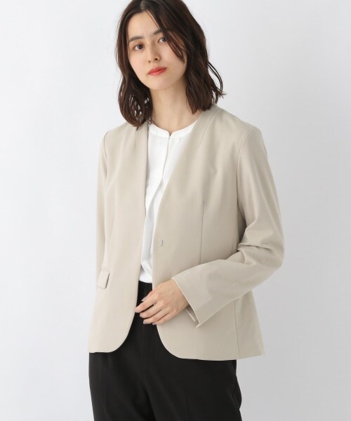 LEPSIM（レプシィム）の「洗えるきれいジャケット[2021秋冬]（ジャケット/アウター・ブラック/モクグレー/グレージュ/モカ・S/M/L/LL(WEB限定)）」の3枚目の写真