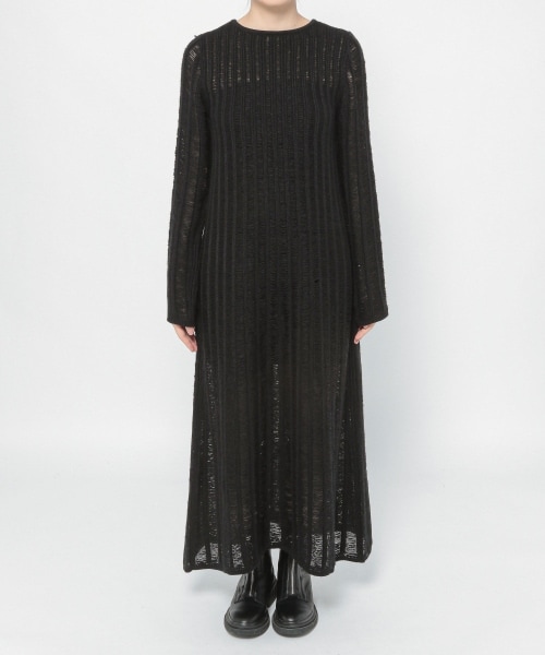 PAGEBOY（ページボーイ）の「スノウメッシュアミニットワンピース（ワンピース/ドレス・オフホワイト/ブラック・F）」の7枚目の写真