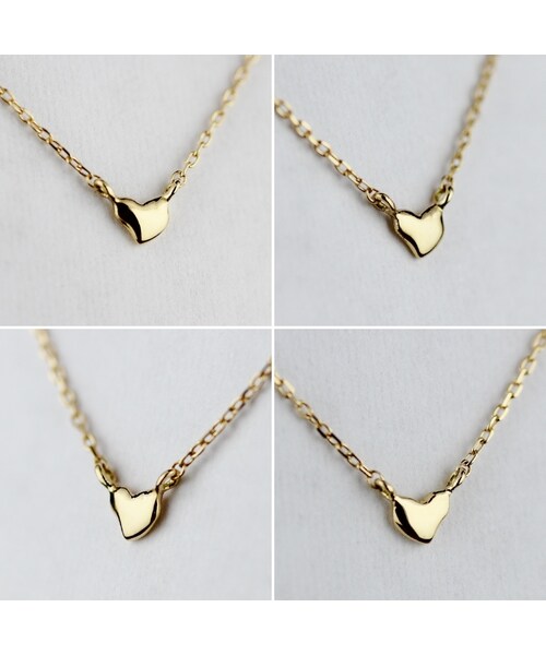 les desseins de DIEU（レデッサンドゥデュー）の「レ デッサン ドゥ デュー 245 マイクロ ハート ネックレス（ネックレス・レディース・ゴールド・40cm）」の2枚目の写真