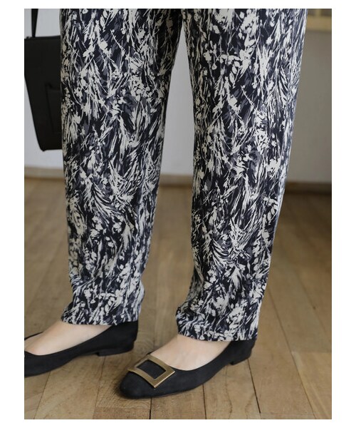 AMERICAN HOLIC（アメリカンホリック）の「≪USED≫ニュアンスモチーフイージーパンツ（パンツ・フラワー・M/L）」の4枚目の写真